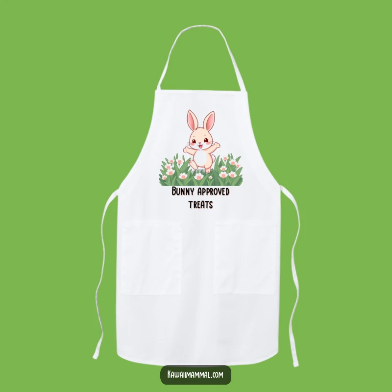 Funny Bunny Kitchen Apron - Cute Cartoon Rabbit Chef Gift for Bakers and Cooks