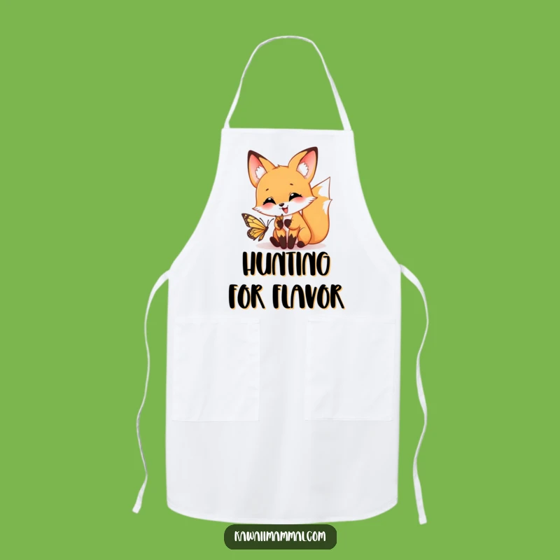 Funny Fox Pouncing Apron: Cook with Playful & Hilarious Style!