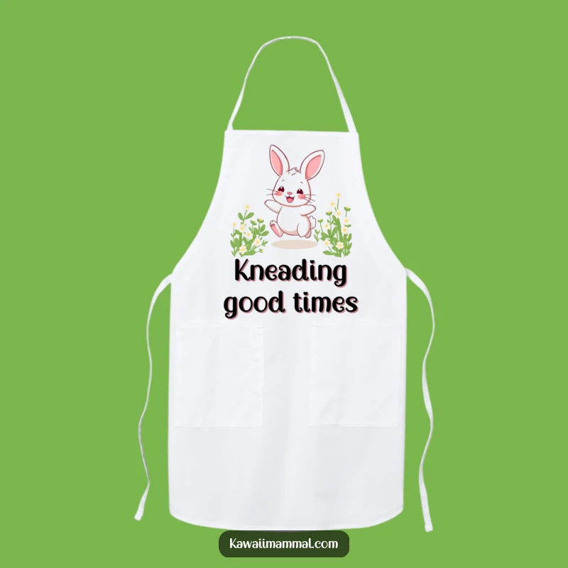 Funny Bunny Hopping Apron: Cook with Cute & Hilarious Style!