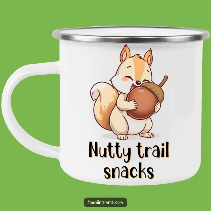 Funny Squirrel Camping Mug: Giant Acorn Collector, Outdoor Nutty Fun, Ideal Gift