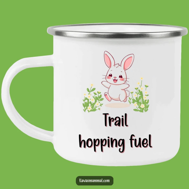 Funny Bunny Hopping Camping Mug: Adventure Fuelled by Laughs!