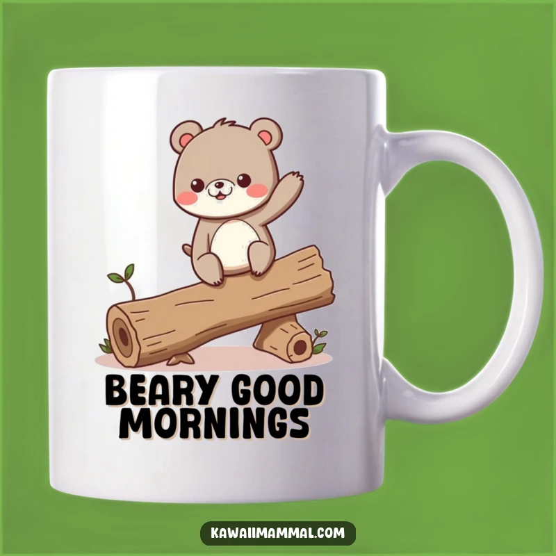 Funny Bear Balance Mug: A hilarious gift for adventurers and risk-takers!