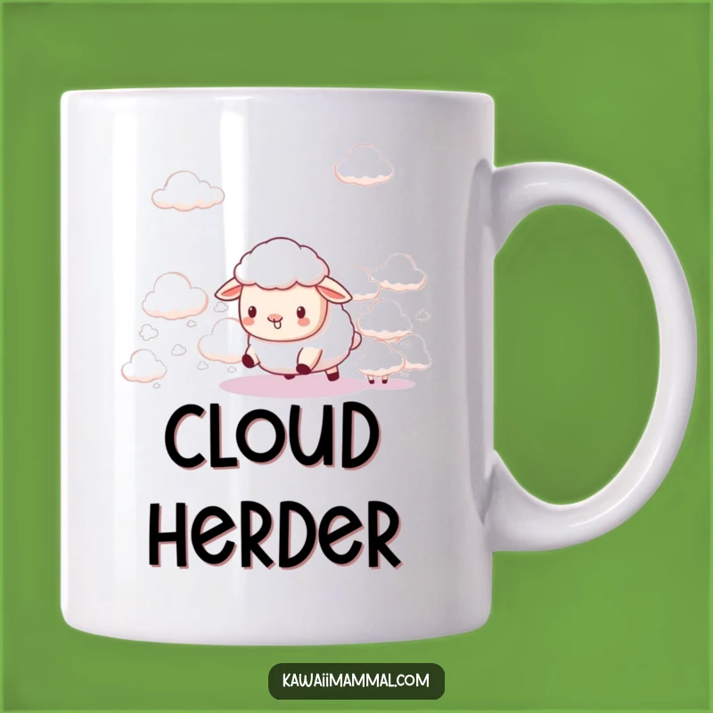 Funny Kawaii Sheep Cloud Herder Mug - Cute Dreamy Gift - Hilarious Drinkware