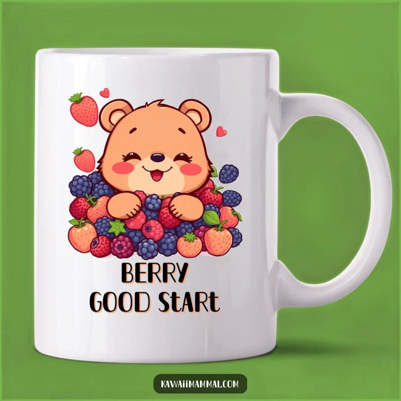 Funny Bear Berry Feast Mug: A Hilarious Gift for Nature Lovers and Snack Enthusiasts