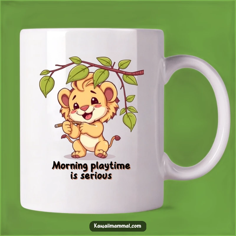 Funny Lion Cub Mug, Playful & Cute, Perfect Gift for Animal Lovers
