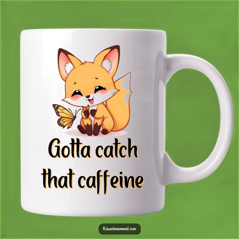 Funny Fox Pouncing Mug: A Hilarious Gift for Nature Lovers!
