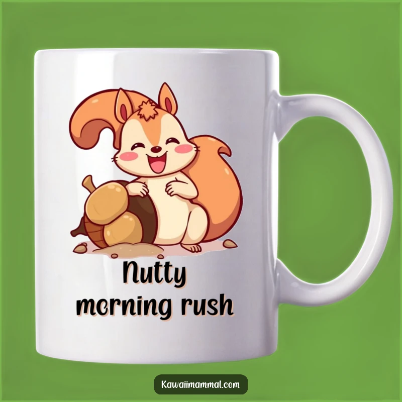 Funny Squirrel Giant Acorn Mug Enthusiastic Nut Burying Fun For Everyone