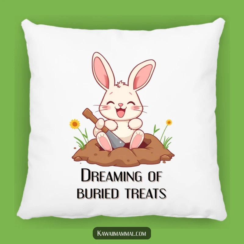 Funny Bunny Pillow: Soft & Comfy Digging Character Accent for a Playful Home