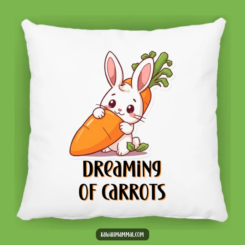 Funny Rabbit Carrot Pillow: Cozy Up with Cute Veggie Humor