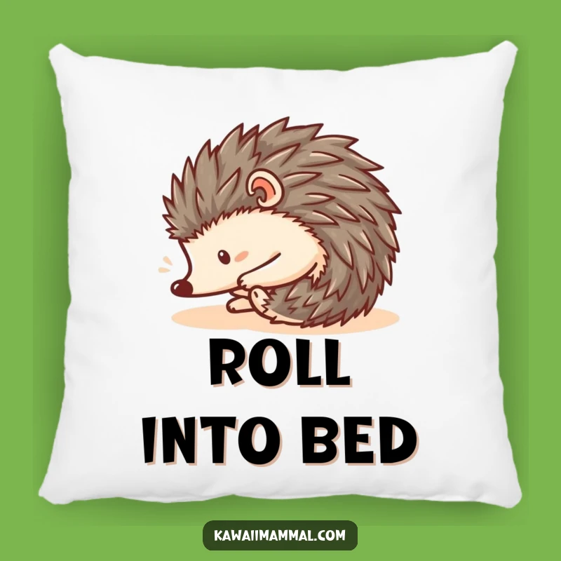 Funny Kawaii Hedgehog Roll Pillow - Cute Spiky Descent Cushion - Gift