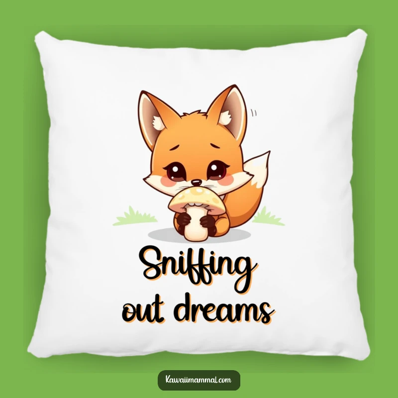 Funny Curious Fox Pillow: Cozy Up with Enchanting Forest Creature Comfort