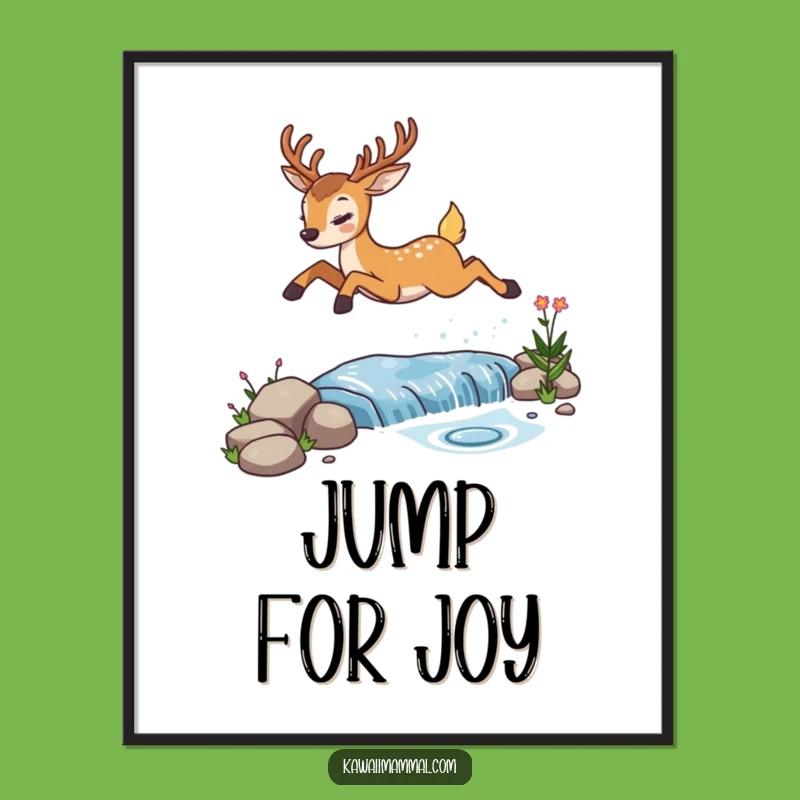 Funny Determined Deer Digital Art, Hilarious Downloadable Decor, Perfect Gift