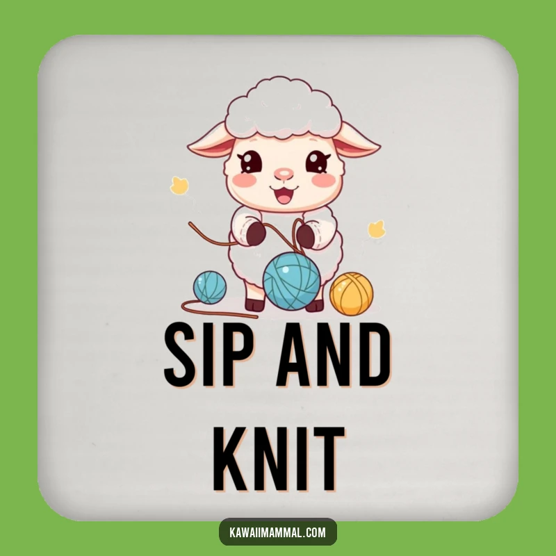 Funny Kawaii Sheep Coasters: Protect Surfaces with Adorable, Humorous Style