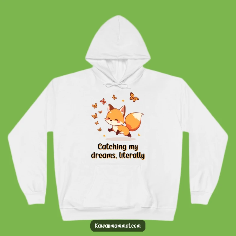 Funny Fox Butterfly Hoodie: Cozy Up With Playful Pursuits, Awesome Funny Gift
