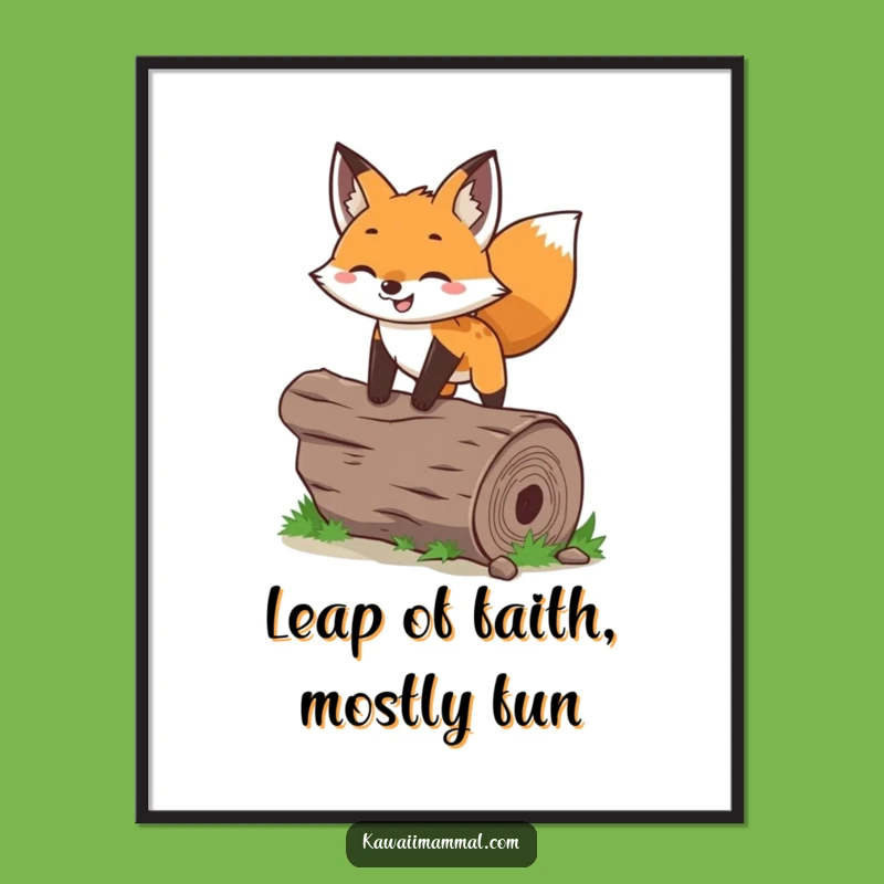 Free Printable Wall Art: Funny Leaping Fox Decor, Hilarious Downloadable Art for Your Home