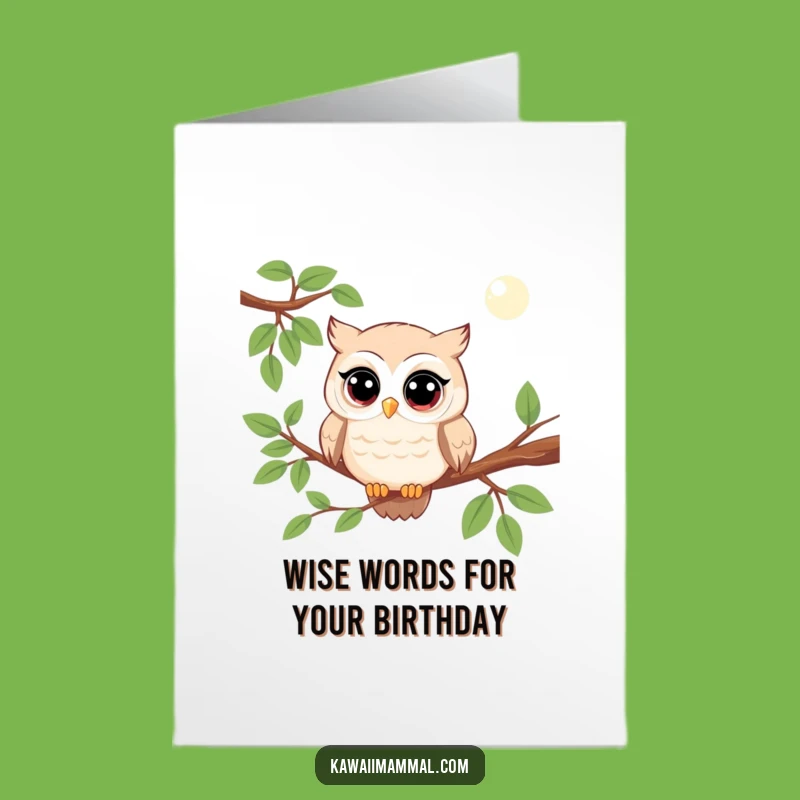 Free Printable Birthday Card: Funny Owl Watching Fun, The Perfect Downloadable Gift!