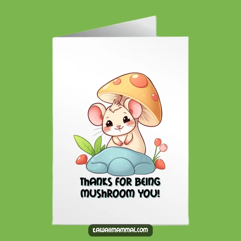 Free Printable Mouse Thank You Card: Giggling Mouse, Downloadable DIY Gift