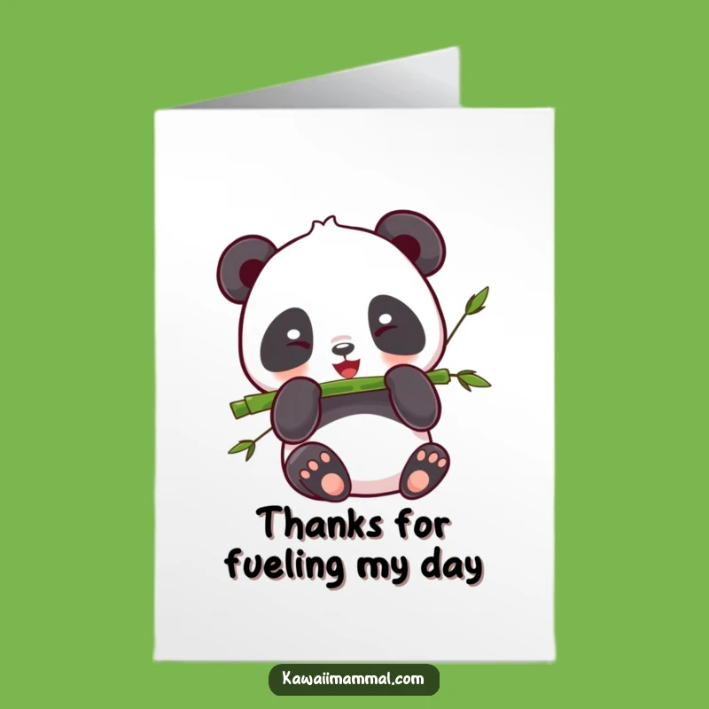 Free Printable Thank You Card: Panda Kawaii Downloadable Gift of Gratitude