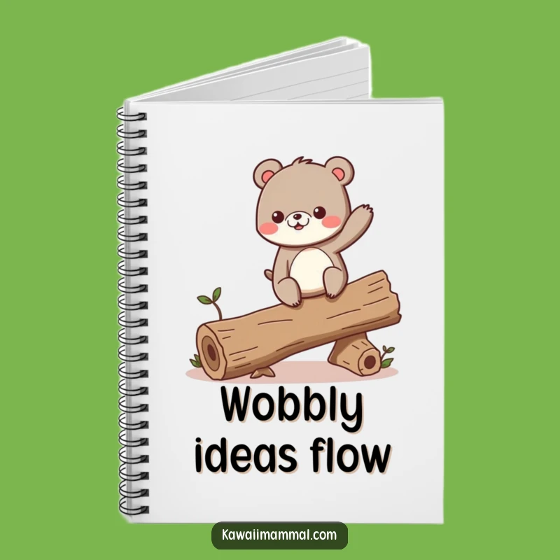 Funny Bear Balance Notebook: Jot down your bold ideas with this adventurous design!