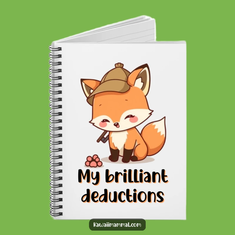 Funny Detective Fox Notebook: Jot Down Your Brilliant Ideas