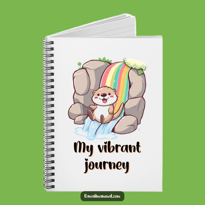 Funny Otter Rainbow Notebook: Joyful Slide Journal for Creative Fun