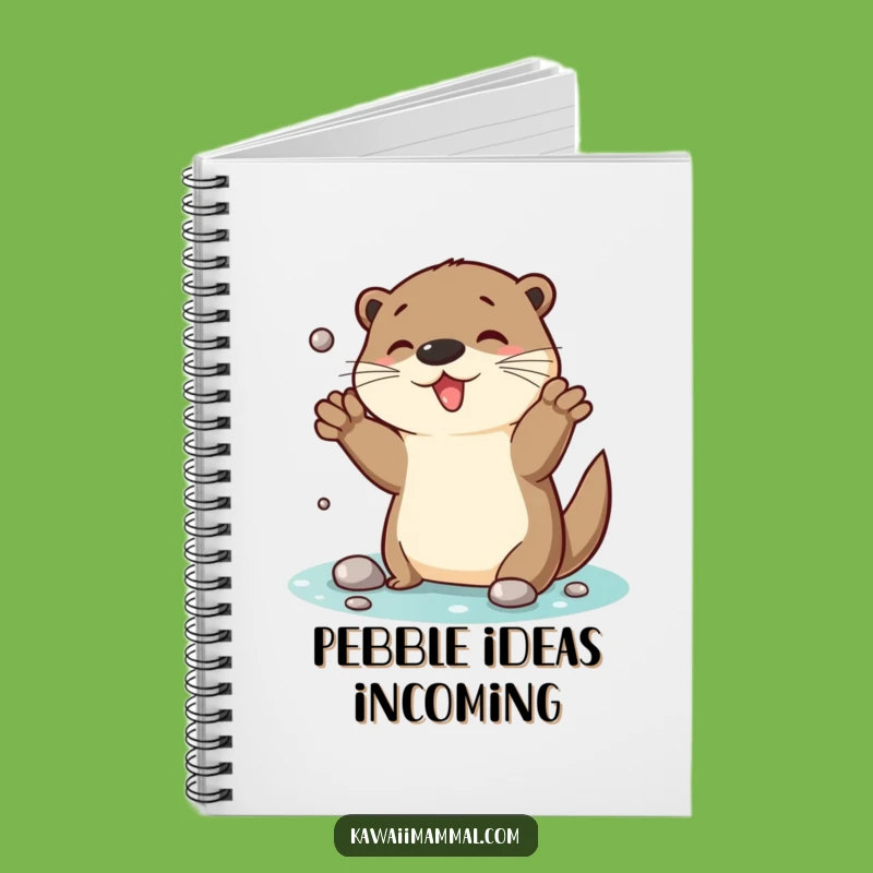 Funny Otter Juggling Pebbles Notebook: Hilarious Journal for Creative Ideas Gift