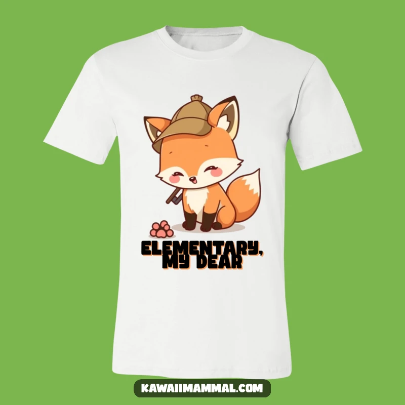 Funny Detective Fox T-Shirt: Sniff Out Style with This Hilarious Tee