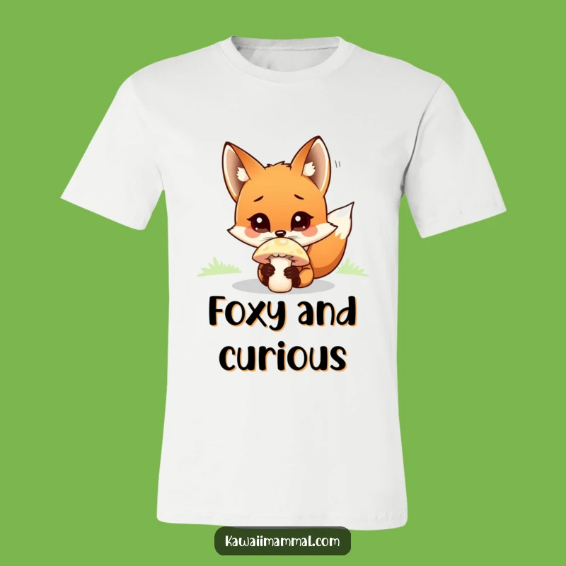 Funny Curious Fox Sniffing T-Shirt: Enchanting Woodland Humor for Your Style