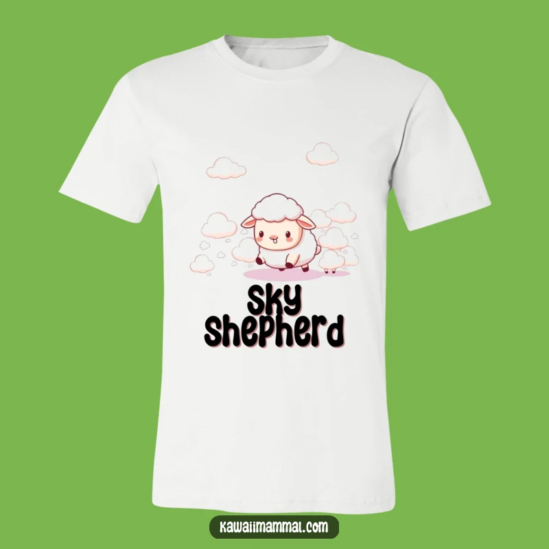 Funny Kawaii Sheep Cloud Herder T-Shirt - Cute Sky Shepherd Tee - Gift
