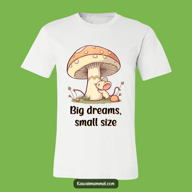 Funny Mouse T-Shirt: Kawaii Mushroom Explorer, Hilarious Adventure Gift for Outdoorsy Folks