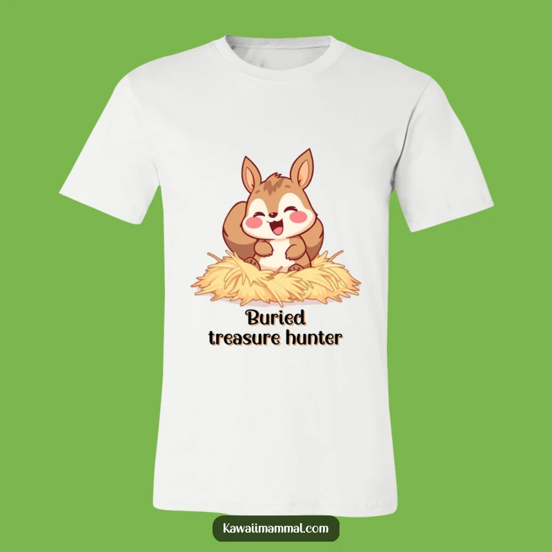 Funny Squirrel Hay Burrow T-Shirt: Show your love for cozy comfort with this tee!