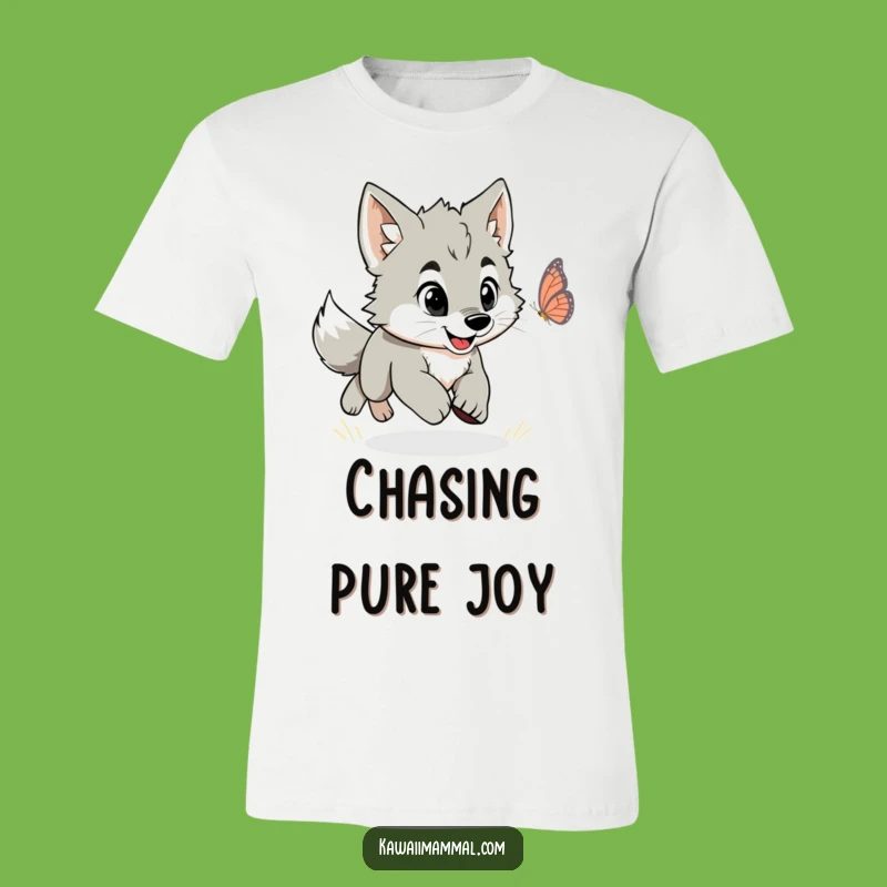 Funny Wolf Puppy Butterfly T-Shirt: Wear Your Energy with This Hilarious Tee