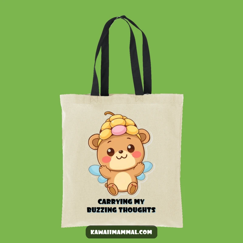 Funny Bear Beehive Tote Bag: Carry Fun With This Innocent Bear Beehive Design, Ideal Funny Gift