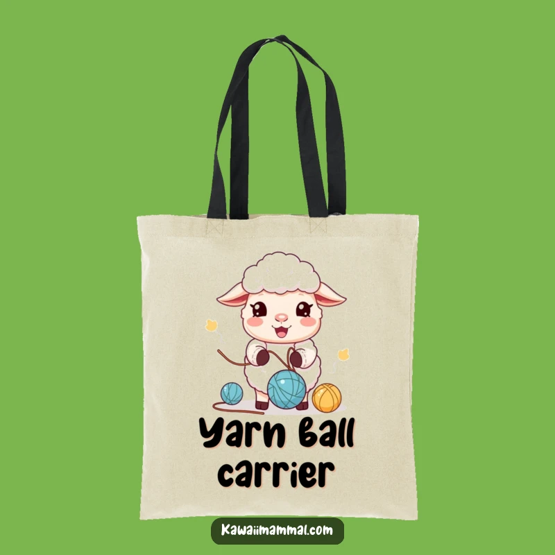 Funny Kawaii Sheep Tote Bag: Carry Your Supplies with Joyful, Humorous Style